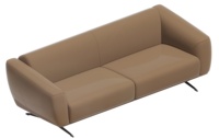 Canapé de bureau moderne en cuir, ensemble de canapés commerciaux écologiques pour hôtel et salon, taille personnalisable