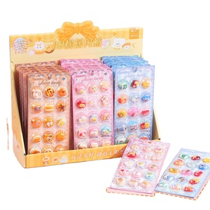 Adesivi Kawaii 3D con Fiori Liquidi e Glitter Fluttuanti, Impermeabili, Stile Floreale Femminile - Product Image 1