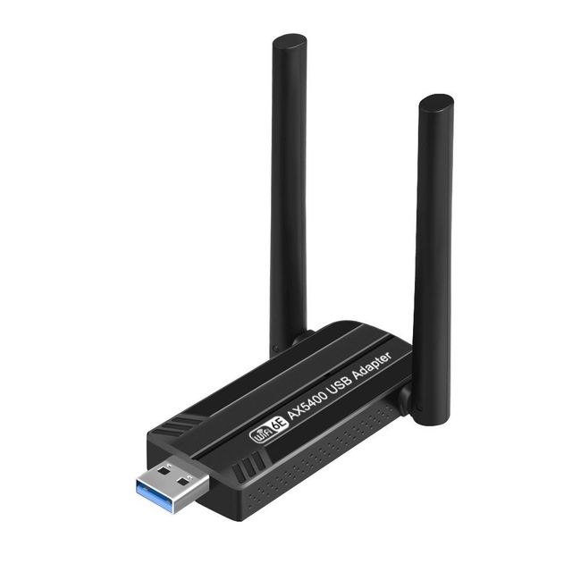 High Speed 5400 Mbps Tri-bands 2.4G 5G 6G Network Card Wifi6E Usb Wifi Adapter for PC Laptop Set-top Box Wifi Receiver Dongle