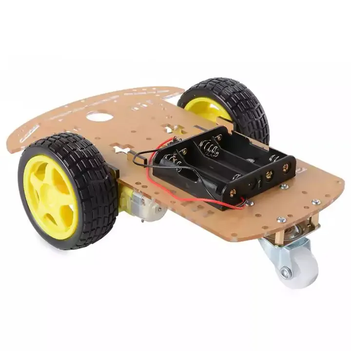 New Motor Smart Robot Car Chassis Kit Speed Encoder Battery Box 2WD For Robotic DIY Kit
