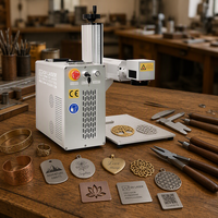Petite machine de gravure laser portable en métal, Mopa 30W, machines de marquage laser, machine de découpe laser pour bijoux en or et en argent