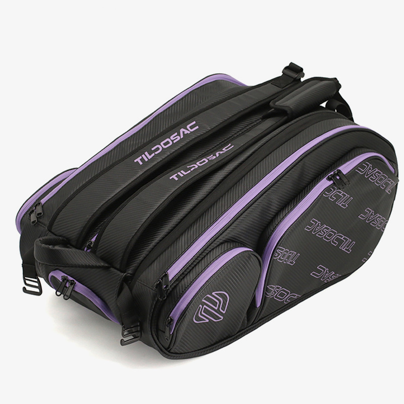 Bolsa de remo morada y negra