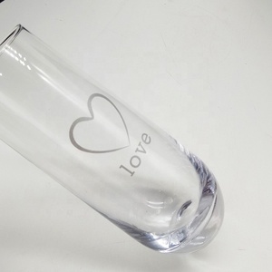 Flûtes à <span class=keywords><strong>champagne</strong></span> gravées de cristal clair, pour <span class=keywords><strong>mariage</strong></span>, 1 pièce - Product Image 4