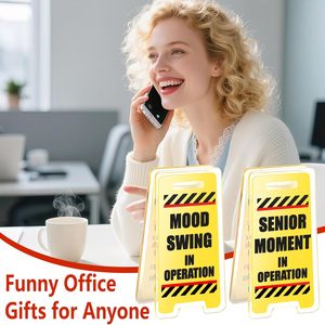 ป้ายเตือนบนโต๊ะทำงาน ป้ายอะคริลิคบนโต๊ะทำงาน อย่ารบกวนฉัน ฉันมีงานหนัก ของตกแต่งสำนักงานสุดฮา ของขวัญสำหรับเพื่อนร่วมงาน ที่หนีบกระดาษตั๋วบนโต๊ะทำงาน - Product Image 4