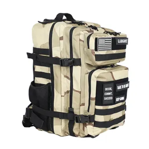 Custom 900D Oxford Tactical Gym Bag Pack Molle Fitness Trekking Bag 25L 45L Mochila táctica