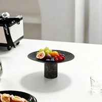 Plateau décoratif rond en fer forgé moderne, 2 pièces, pour mariage, table de maison et décoration d'entrée