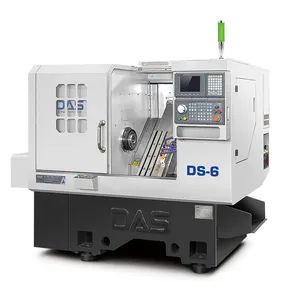 DS-6 Driven Tool Turret CNC Lathe Machine with Power Head Slant Bed Gang Type CNC Machine for Processing Parts