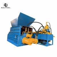 Cisaille hydraulique industrielle Aultral pour la découpe de métaux et de conteneurs en acier