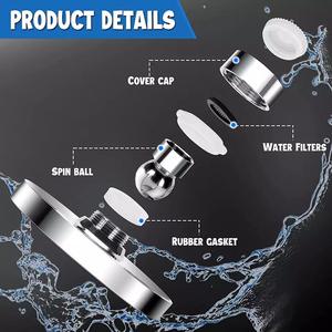 Пластиковая насадка для душа, 15 см - Product Image 5