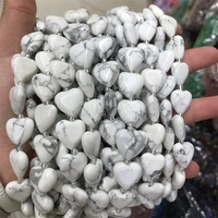 Hui piedra Natural forma de corazón cuentas facetadas 15*15mm lapislázuli cuentas de piedra para la fabricación de joyas