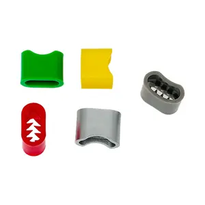 Color personalizado unidireccional deslizante pulsera de tela pulsera Cierre de cierre cerraduras de plástico