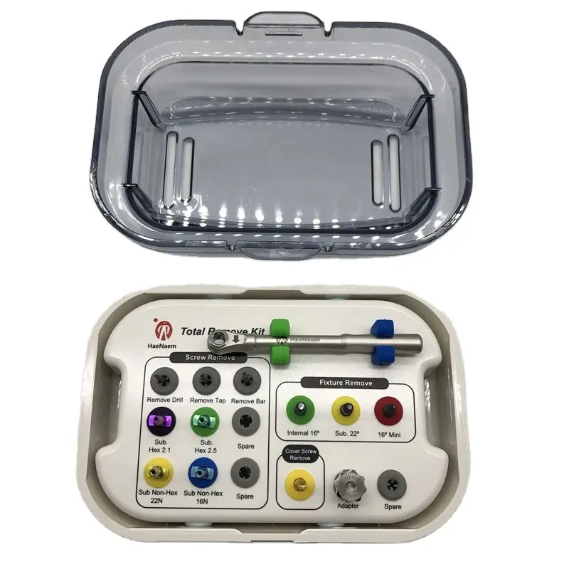 Kit de removedor Total de tornillos, accesorio de herramientas de implante Dental HN Original de Corea, aprobado por la CE