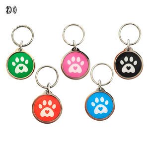 Индивидуальный логотип/QR код/размер Нержавеющая сталь кромка NTAG213 Автомобильная Собака Анти-потерянный NFC Pet ID <span class=keywords><strong>Tag</strong></span> - Product Image 1