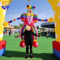 Modèle de clown gonflable géant pour extérieur, impression numérique, batterie au lithium, installation facile, publicité durable en tissu Oxford