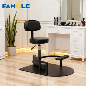 Nouvelle chaise de technicien tournante de barbier rotative professionnelle à 360 travaux lourds intégrés pour une utilisation en salle de coiffure - Product Image 1