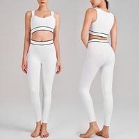 Nuevo Conjunto de Yoga Transfronterizo de Cintura Alta con Efecto Reductor y Control de Abdomen, Tirantes Finos y Espalda Hermosa para Correr