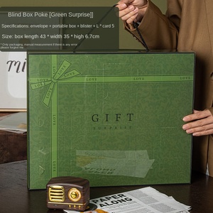 Caja de regalo de <span class=keywords><strong>Navidad</strong></span> Caja ciega de papel Kraft con agujero <span class=keywords><strong>sorpresa</strong></span> para regalos de aperitivos Máquina Gashapon para estudiantes de escuela primaria - Product Image 6
