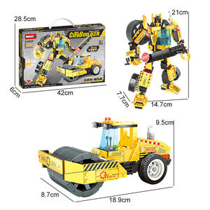 Giocattoli WOMA Building Block <span class=keywords><strong>City</strong></span> <span class=keywords><strong>Builder</strong></span> camion da costruzione Robot che trasforma Figure giocattoli - Product Image 6