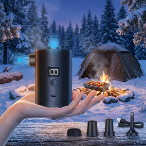 Camping Hiking Rechargeable 3600mAh <strong>Mini</strong> Battery Electric Power Display Inflatable Portable Pocket Camping Equipment Accessories - Product Image 1