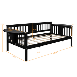 Cuna de Pino de Tamaño Completo al por Mayor con Estructura de Mesa para Dormitorio, Sala de Estar, Diseño Minimalista, Marca Bambooleader - Product Image 2