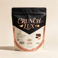 Groothandel op maat gemaakte voedselverpakkingszakken, staande pouches met ritssluiting, hersluitbare Mylar zakken voor snacks, noten en koekjes