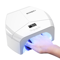 Lámpara UV LED Automática de Alta Potencia para Uñas, Máquina de Fototerapia de Plástico con Enchufe Estadounidense para Esmalte y Pegamento de Uñas, Secado Rápido para Arte de Uñas