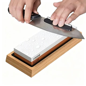 Pierre à aiguiser de qualité supérieure, ensemble de pierres à aiguiser double face, pierre à aiguiser à double grain, aiguiseur de couteaux - Product Image 3