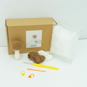 Kit de Ganchillo para <span class=keywords><strong>Principiantes</strong></span>: Proyector de Amigurumi de Animales y Hongos para Niños, Manualidades DIY Fáciles de Aprender - Product Image 2
