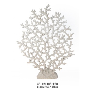 인공 수지 산호 장식품 흰색 산호 테이블탑 장식 - Product Image 3