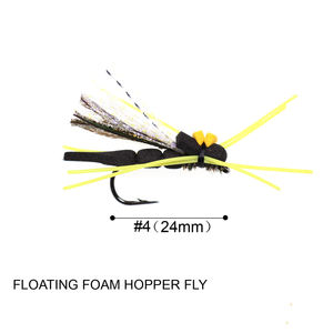 Scarabei di schiuma galleggianti mosca a Zig Bug Boatman pesca Panfish trota della trota della carpa pesca insetti esca artificiale #10 - Product Image 3