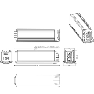 فراي EX 48V 12Ah 14Ah 36V 15Ah 17.5Ah الخفية أنبوب تبديل البطارية ل بافانغ M500 M600 المحرك مع شاحن - Product Image 6