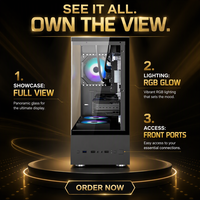 Boîtier PC noir TDDI1113