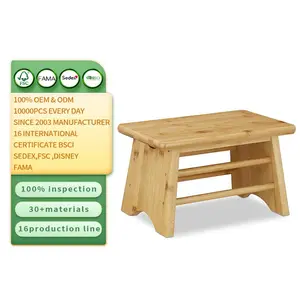 厂家定制便宜竹脚凳实心儿童凳木质低凳
