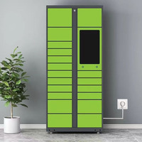 Casier intelligent express avec serrure électronique en acier métallique, utilisé pour le stockage sécurisé des colis
