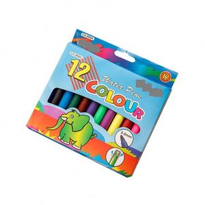 Stylos à eau en plastique de 5,0 mm, 12 couleurs, pointe feutre personnalisée, marqueur à eau lavable, kit de stylos à eau avec logo - Product Image 1