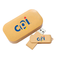 Unidad Flash USB de Alta Velocidad de Doble Uso OTG, Material Ecológico de Paja de Trigo, Logotipo Personalizado, Giratoria, 32 GB, 64 GB, 128 GB, Tipo C
