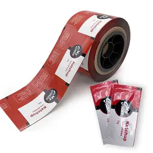 Ketchup Tomaten Auto Verpakking Film Roll Bedrukt Custom Food Grade Zakjes Tomatensouce Plastic Pet Laminering Pakket Tas