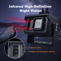 Caméra de recul étanche OEM pour camion, bus, remorque, vision nocturne AI 1080P CVBS AHD, angle réglable, caméra de recul avec LED IR