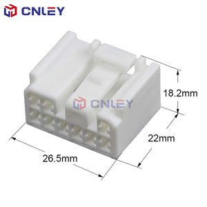 Connecteur Électrique <span class=keywords><strong>Automobile</strong></span> en Cuivre 9 Broches Mâle/Femelle, Adaptateur Haute Intensité 7283-1080 - Product Image 1