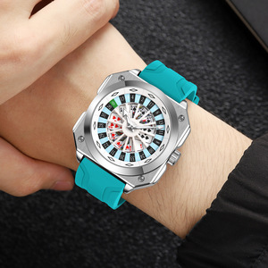 Skmei Men's Quartz Watch Analog Silicone Strap 30M Waterproof Gaming Dial Design - Product Image 2