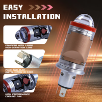 Projecteur laser mini LED Carolyn Bi pour voiture, projecteur de phare LED H4, puce CSP 6000K