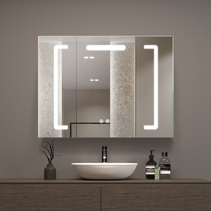 Gabinete <span class=keywords><strong>de</strong></span> <span class=keywords><strong>Baño</strong></span> <span class=keywords><strong>con</strong></span> Espejo y Luces, Armario Botiquín a Precio <span class=keywords><strong>de</strong></span> Fábrica - Product Image 3