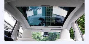 Tragaluz de techo solar eléctrico para Tesla modelo Y PVC panorámico parasol coche parasol techo - Product Image 3
