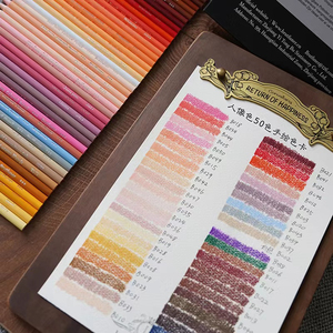 <span class=keywords><strong>Brutfuner</strong></span> 26/50/72 couleurs croquis couleur grasse crayon en bois Portrait professionnel Art croquis dessin crayon ensemble - Product Image 5