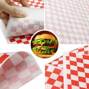 Custom Printed Greaseproof PE Coated Single Side Craft <b>Paper</b> Sandwich Burger Pizza <b>Wrapping</b> Logo Bread Cookie Sushi <b>Food</b> - Product Image 2