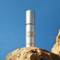 Maßgefertigte 10ml Zylinder-Parfümflasche aus Glas mit Innenglas, Bedruckte Mini-Aluminium-Sprühflasche, Leere Nachfüllbare Parfümflasche