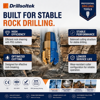 Drillsoltek 2026 – Nouvelle fraise de forage PDC pour puits d'eau, pour le forage de roche, fraise diamantée sans carottage