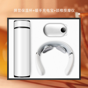 IStapromo Gifts Luxury Stainless Steel Graduation Gifts Electronic Tool Neck Massager Hand Warmer Mobile Power Bank Vacuum <b>Cup</b> - Product Image 4