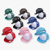 Casquette Trucker Unisexe à Visière Plate, Maille Respirante, Fermeture Snapback, Plusieurs Couleurs, OEM ODM, Logo Personnalisé, Vente en Gros Direct Usine