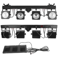Système d'éclairage DJ Marslite 100w COB RGB 3 en 1, ensemble de 4 barres lumineuses LED, système sonore DJ